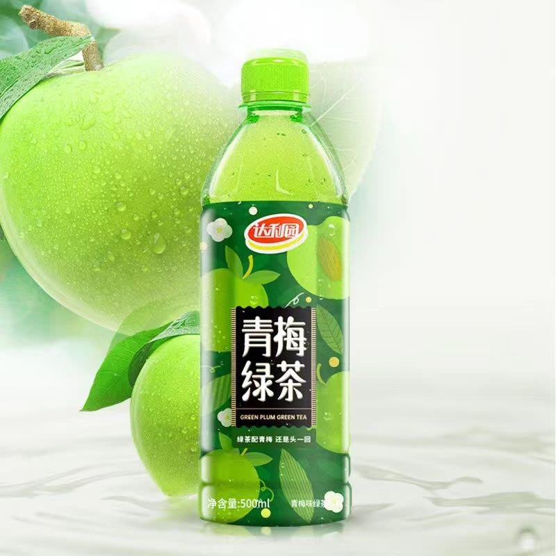 达利园网红青梅绿茶500ml*15瓶整箱茶饮料果味茶饮品